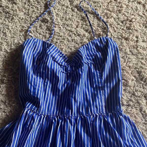 Blue and White Striped Dress Size Small Spaghetti - Picture 4 of 7
